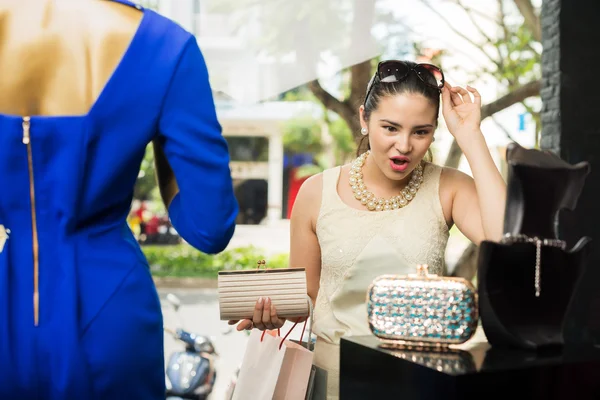 Eccitato shopaholic — Foto Stock