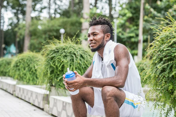 Nigerian jogger — Stock Photo, Image