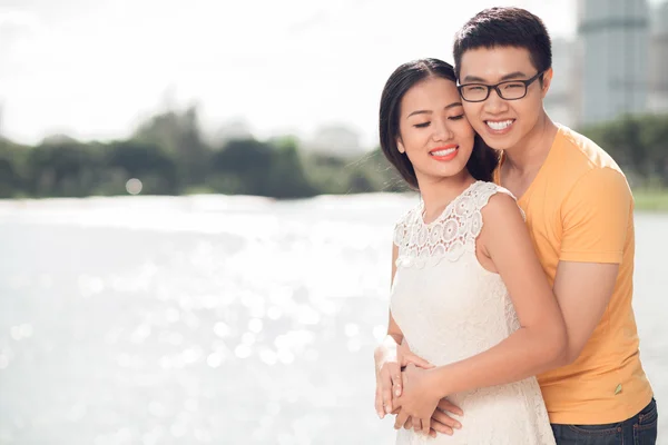 Loving Vietnamese couple — Stock Photo, Image