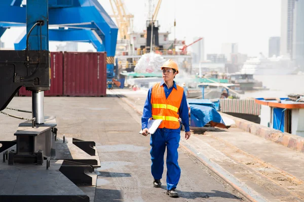 Trabajador portuario — Foto de Stock