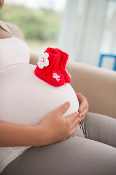 Stickad Babyskor — Stockfoto