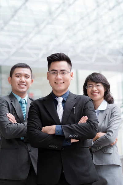 Sorrindo equipe de negócios — Fotografia de Stock