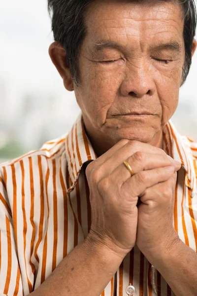 Ältere Gebete — Stockfoto