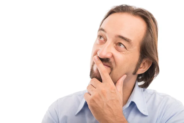 Handsome mature man looking up — Stock Photo, Image