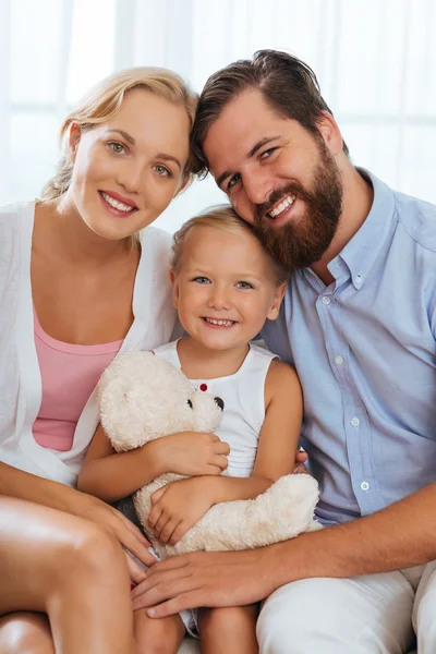 Kaukasiska familj — Stockfoto