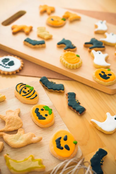 Diferentes biscoitos Halloween — Fotografia de Stock