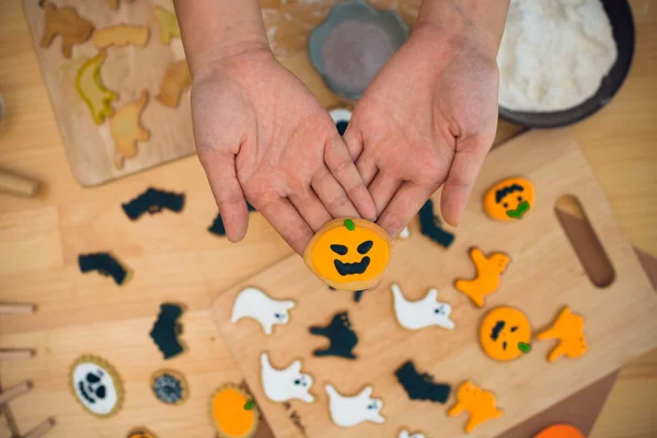 Zelfgemaakte pompoen cookie — Stockfoto