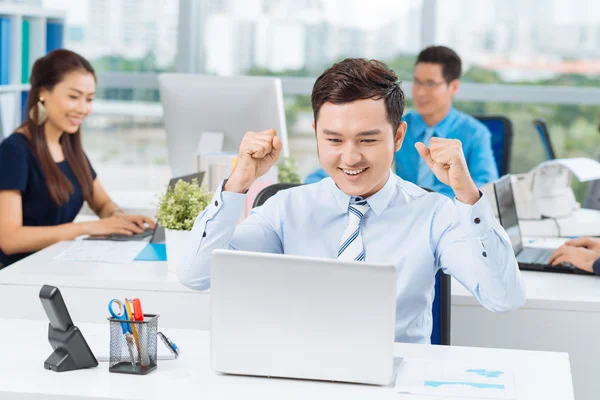 Excited manager — Stock Photo, Image