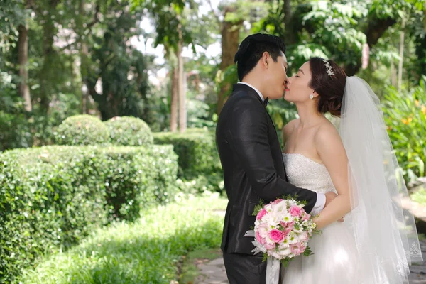 El beso a la boda — Foto de Stock