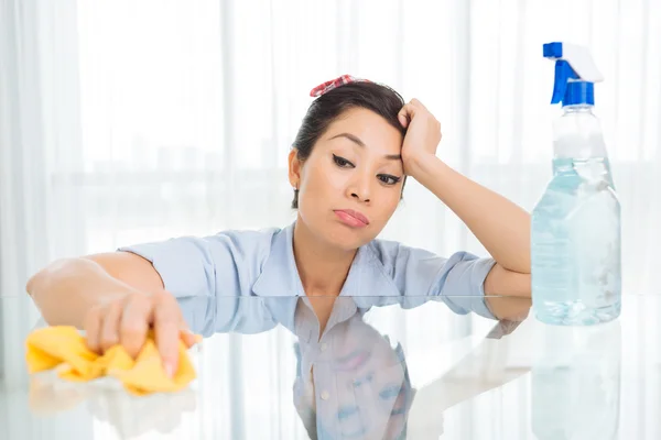 Wiping   table — Stock Photo, Image