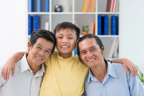 Großvater, Vater und Sohn — Stockfoto