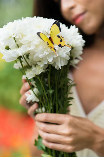 Strauß Chrysanthemen — Stockfoto