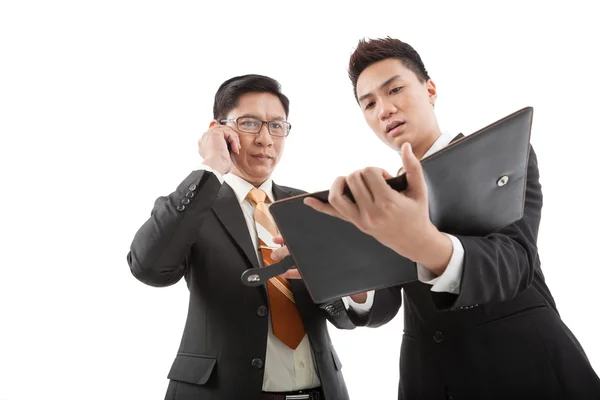 Businessman and his assistant — Stock Photo, Image