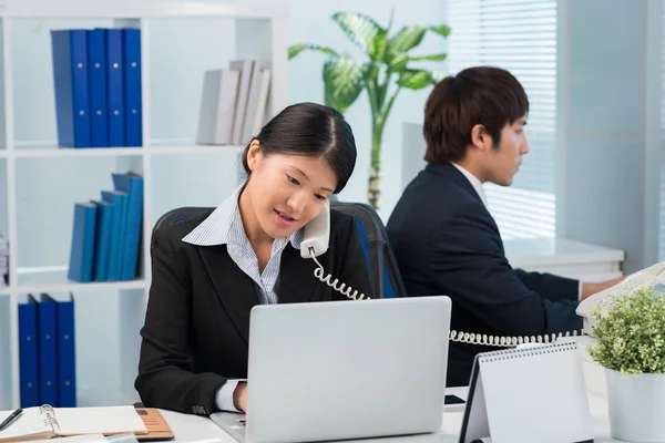 Busy business woman — Stock Photo, Image