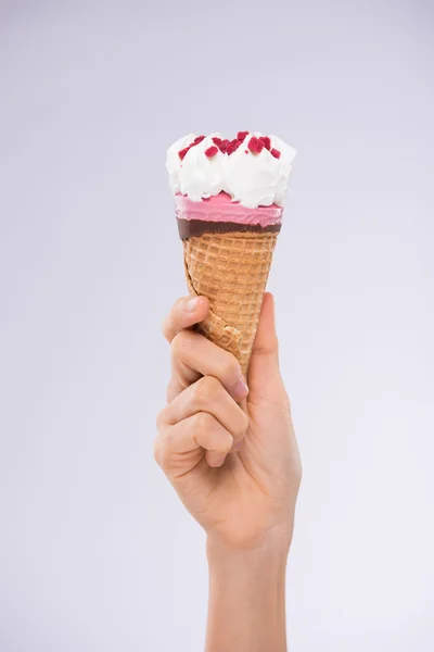 아이스크림 와플 콘 — 스톡 사진