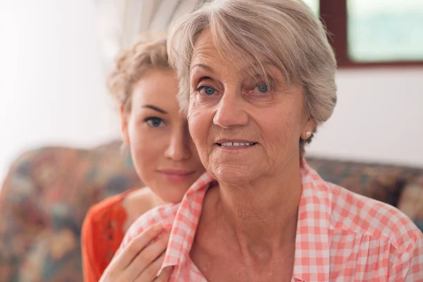 Family of grandmother and granddaughter — Stock Photo, Image