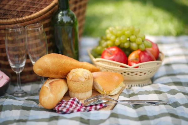 Comida para piquenique ao ar livre — Fotografia de Stock