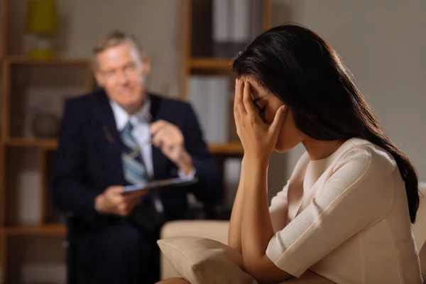 Woman suffering from disorder — Stock Photo, Image