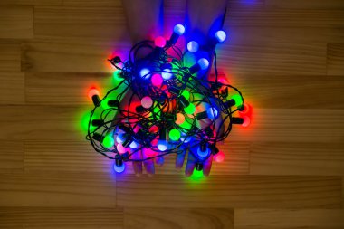 Parlayan garland arka plan