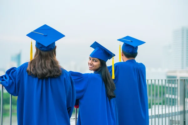 Diplomások állva erkély — Stock Fotó