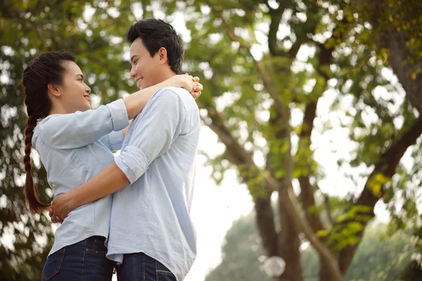 Young loving people embracing — Stock Photo, Image