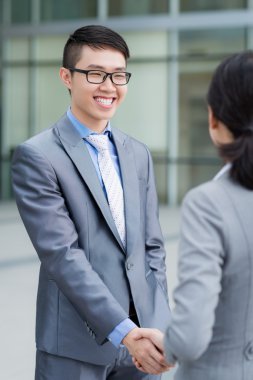 kadın iş ortağı tebrik Yöneticisi