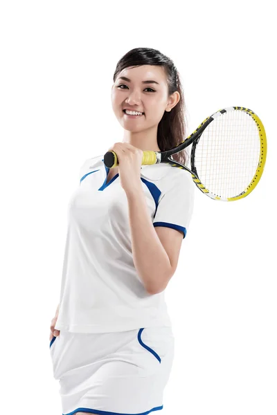 Beautiful tennis player — Stock Photo, Image