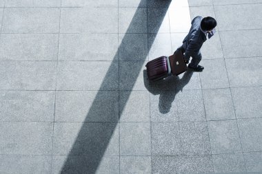 İş gezisi sahip adam