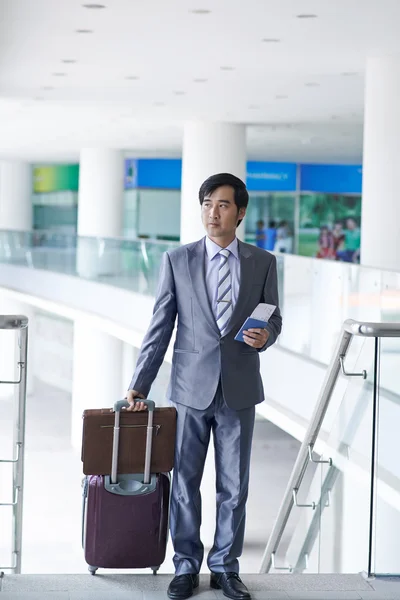 Business class passenger — Stock Photo, Image