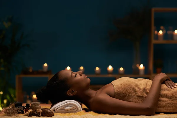 woman having aromatherapy treatment