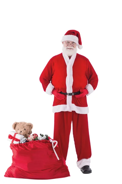 Babbo Natale con grande sacco — Foto Stock
