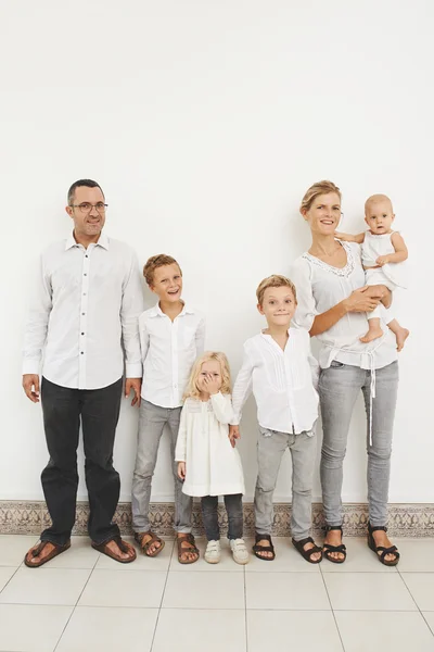 Famiglia felice francese — Foto Stock