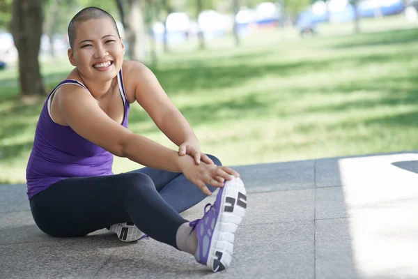 Vietnamita Exercício mulher — Fotografia de Stock