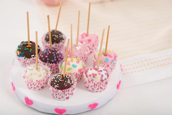 Olika cake pops — Stockfoto