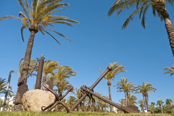 Salou, 스페인에서 앵커 기념물 로열티 프리 스톡 사진