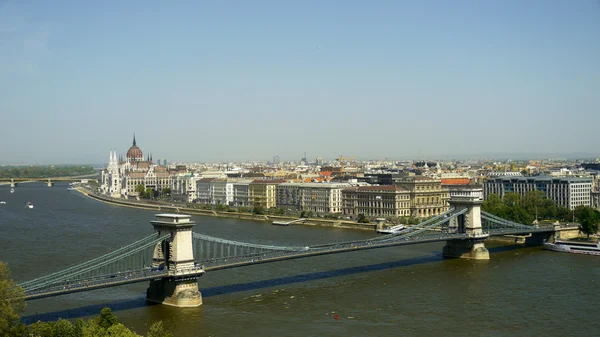 Danube vue sur les frontières — Photo