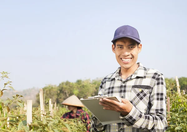 Agricultores chilenos — Fotografia de Stock