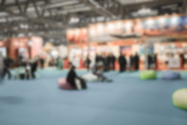 Kasıtlı olarak bulanıklaştırma efekti uygulanmış ticari görünüm arka planı.