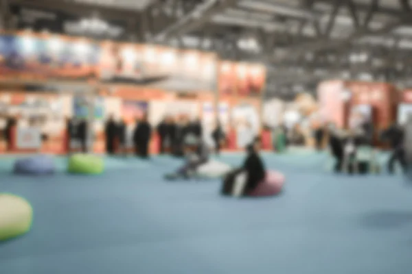 Trade Show Background Intentional Blur Effect Applied Stock Photo