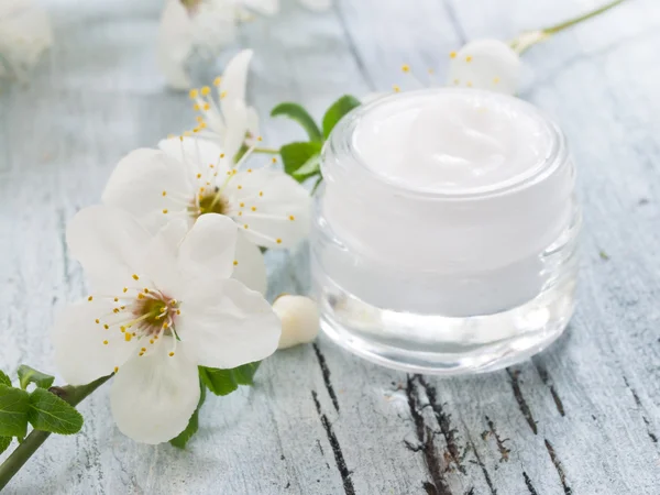 Natural facial cream — Stock Photo, Image