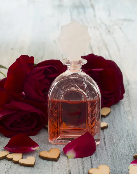 Cosmética natural con flores — Foto de Stock