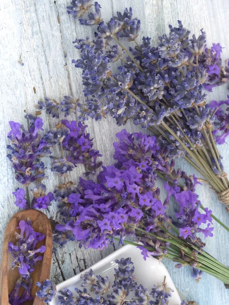 Cosméticos ecológicos lavanda — Foto de Stock