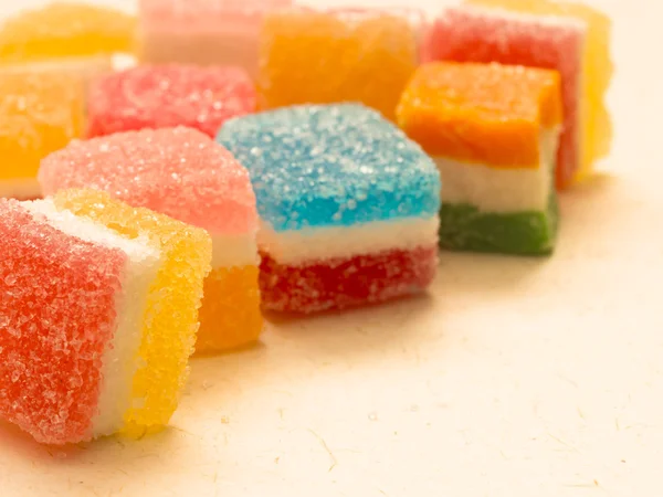 Vkusné bonbony s krystalového cukru — Stock fotografie