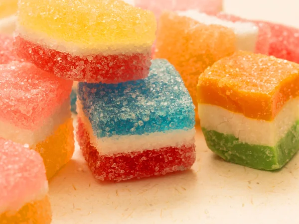 Tasteful candies with crystal sugar — Stock Photo, Image