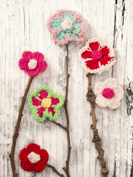 Цветы вязаные
