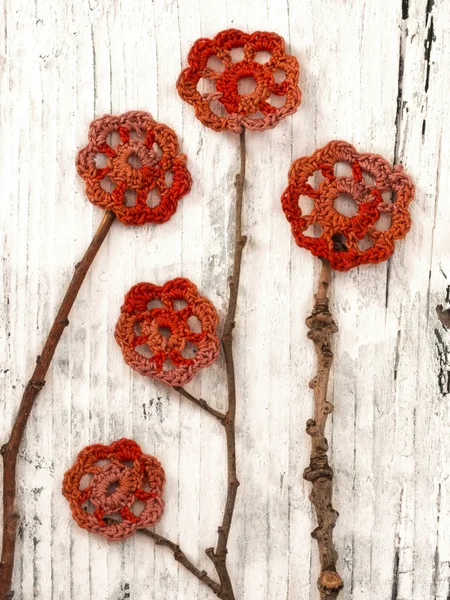 Crochet Flowers — Stock Photo, Image