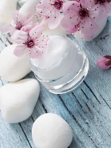 Natural facial cream — Stock Photo, Image