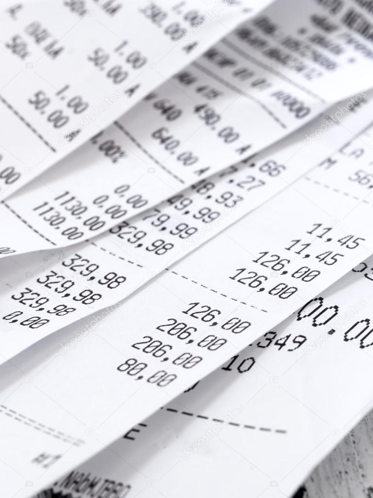 Cash Register Receipts