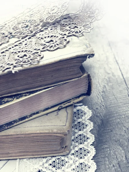 Old books in retro style — Stock Photo, Image