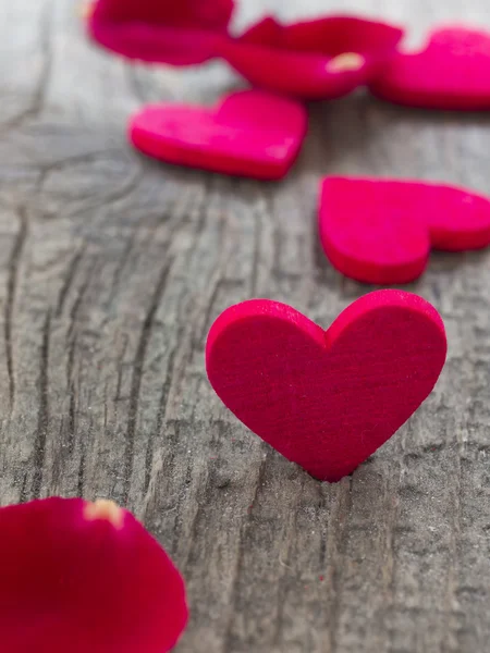 Red love hearts — Stock Photo, Image